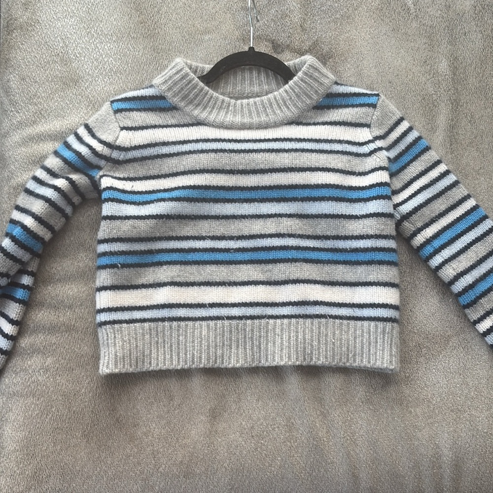 LA LIGNE mini striped wool/cashmere sweater.